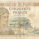 50 francs Cérès Modifié 14-3-1940