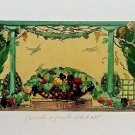 Jaulmes Gustave Louis -Original signed Gouache/Watercolor Drawing in pochoir