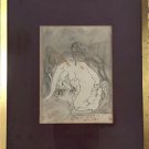 Uri Lifschitz  Drawing‬‏ Hand Signed 1968