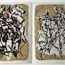 RIOPELLE JEAN PAUL LITHOGRAPH ORIGINALE DERRIÈRE LE MIROIR DLM 1966