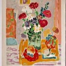 CAVAILLES Jules- "Bouquet au pichet vert" Hand signed and numbered 49/175