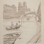 Le Berger Robert (1905-1972) - Hand signed in Plate lithograph