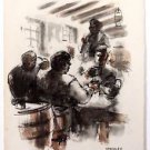Steinlen Aimé Daniel ORIGINAL LITHOGRAPH signed in plate VERY RARE