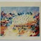 Edward Ben Avram "Hakotel"  WESTERN WALL hand Signed + Numbered 12/50 Serigraph