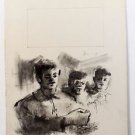 Steinlen Aimé Daniel ORIGINAL LITHOGRAPH Signed in Pate VERY RARE
