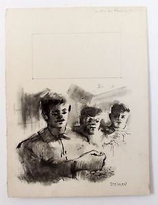 Steinlen Aim&Atilde;&copy; Daniel ORIGINAL LITHOGRAPH Signed in Pate VERY RARE