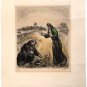 Marc Chagall 'Elijah' Engraving with watercolors hand signed and numbered 44/100