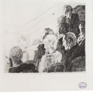 Zig (Zyg) Brunner- 2 Original lithographs very rare STAMP ORIGINAL ART DECO