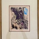 Chagall Marc  'Jacob Blessed Two Sons' Hand Signed and numbered 9/100 lithograph
