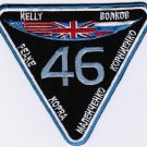 ISS Expedition 46 NASA Space Badge Iron On Embroidered Patch 4x3.5