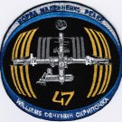 ISS Expedition 47 International Space Station Badge Iron On Embroidered Patch 4x3.9