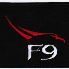 Space Exploration Technologies Corporation SpaceX Falcon 9 F9 Emblem Logo Embroidered Patch 4x3.3