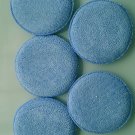 Dafna 5" Round Blue Microfiber Applicator Pad - 10 pack -  free shipping