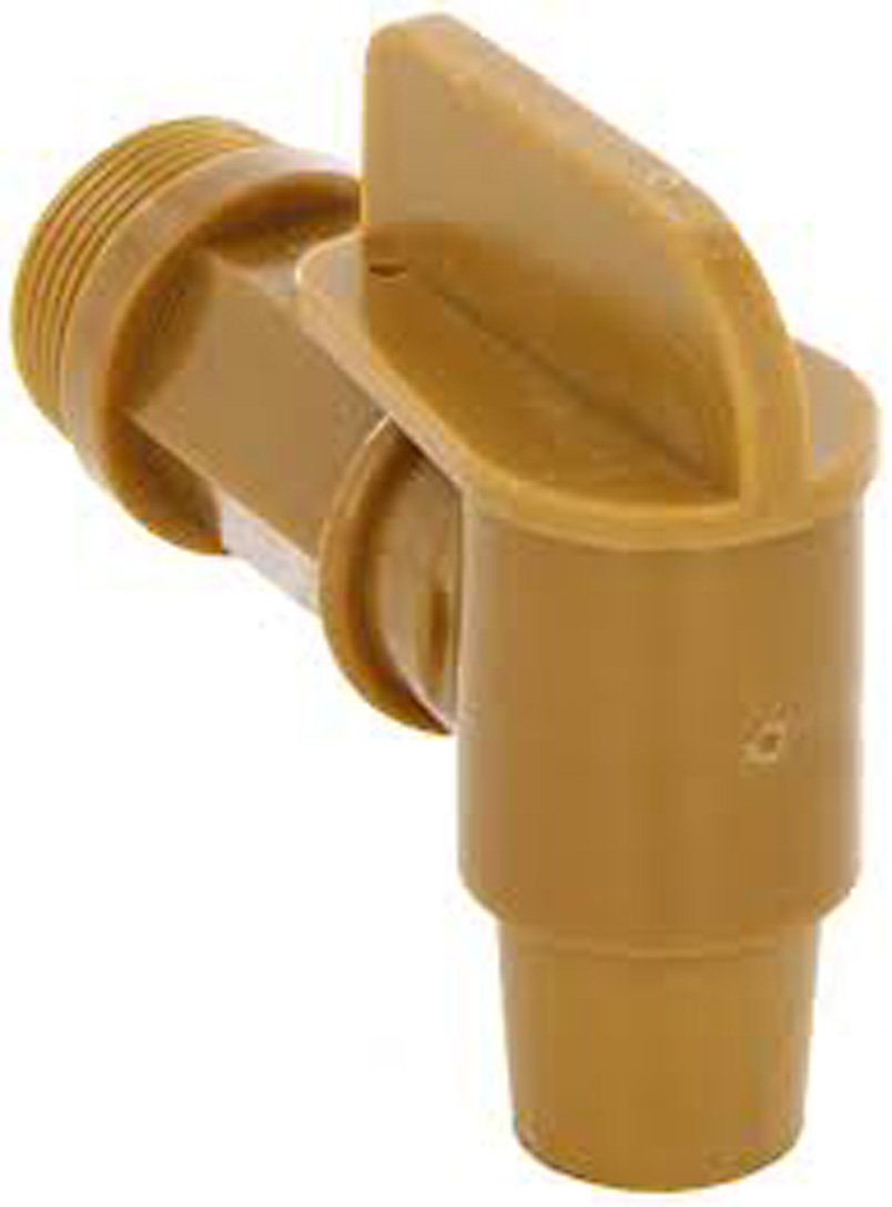 Plastic Drum Faucets 3/4" Npt Gold Set of 3