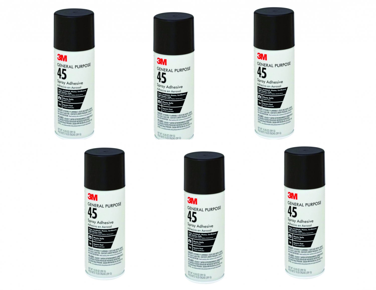 3M General Purpose 45 Spray Adhesive 101/4Ounce 6 cans