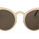 Women's Round Lens Cat Eye Fashion Sunglasses - Gold - UV400
