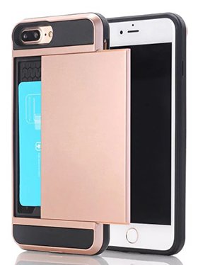 Protective Samsung Galaxy S7 Cell Phone Wallet Case - Light Pink