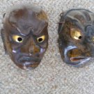 Japanese antique wooden masks