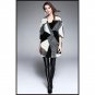 New Style Seven Quilted Length Contracted Ling Grid Warm Coat