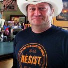 CITIZENS FOR A FASCIST FREE AMERICA - CHEETO ORANGE Ink - Premium Sueded Shirt SIZE L
