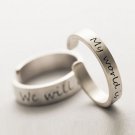 Handmade Personalized Name Stackable 925 Sterling Silver Rings