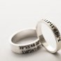 Handmade Custom Latitude Longitude Coordinates Location Ring in Sterling Silver