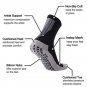 3 Pack Men's Anti Slip Soccer Grip Socks Black