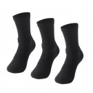 3 Pack Men's Black Elite Basketball Socks Thick Cushioned Sports Socks