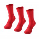 3 x Men's Elite Fitness Socks Red