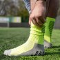 3 Pack Men's Non Slip Grip Socks Lime Green