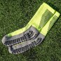 3 Pack Men's Non Slip Grip Socks Lime Green