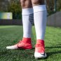 3 Pairs Pack Long Football Grip Socks White