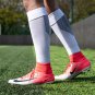 3 Pairs Pack Long Football Grip Socks White