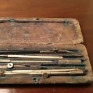 Antique English 19th century draughtsman drawing set