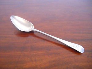 Newcastle solid silver dessert spoon John Langlands ll 1799  64 grams
