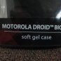 MOTOROLA DROID BIONIC Soft Gel Case - Black. NEW in Packaging. LOOK!!