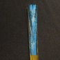 Handpainted Ocean/Island scene, Wall Hanging Bamboo Thai Fan 60 x 35 Large. LOOK