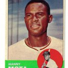 1963 Topps Manny Mota RC nrmnt-mint condition...LOOK!!