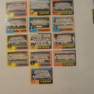 1975 Topps Baseball Mini Cards.....Lot of 13...all are the team checklists....Very good......LOOK!!!