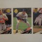 1993 Leaf Baseball Cards. 3 Cards from the insert set of "ON THE FASTTRACK"..LOOK!!!