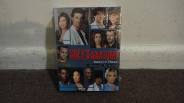 GREY'S Anatomy - DVD The Complete Third Season, Season 3: Seriously Ext. Ed., ..New/sealed