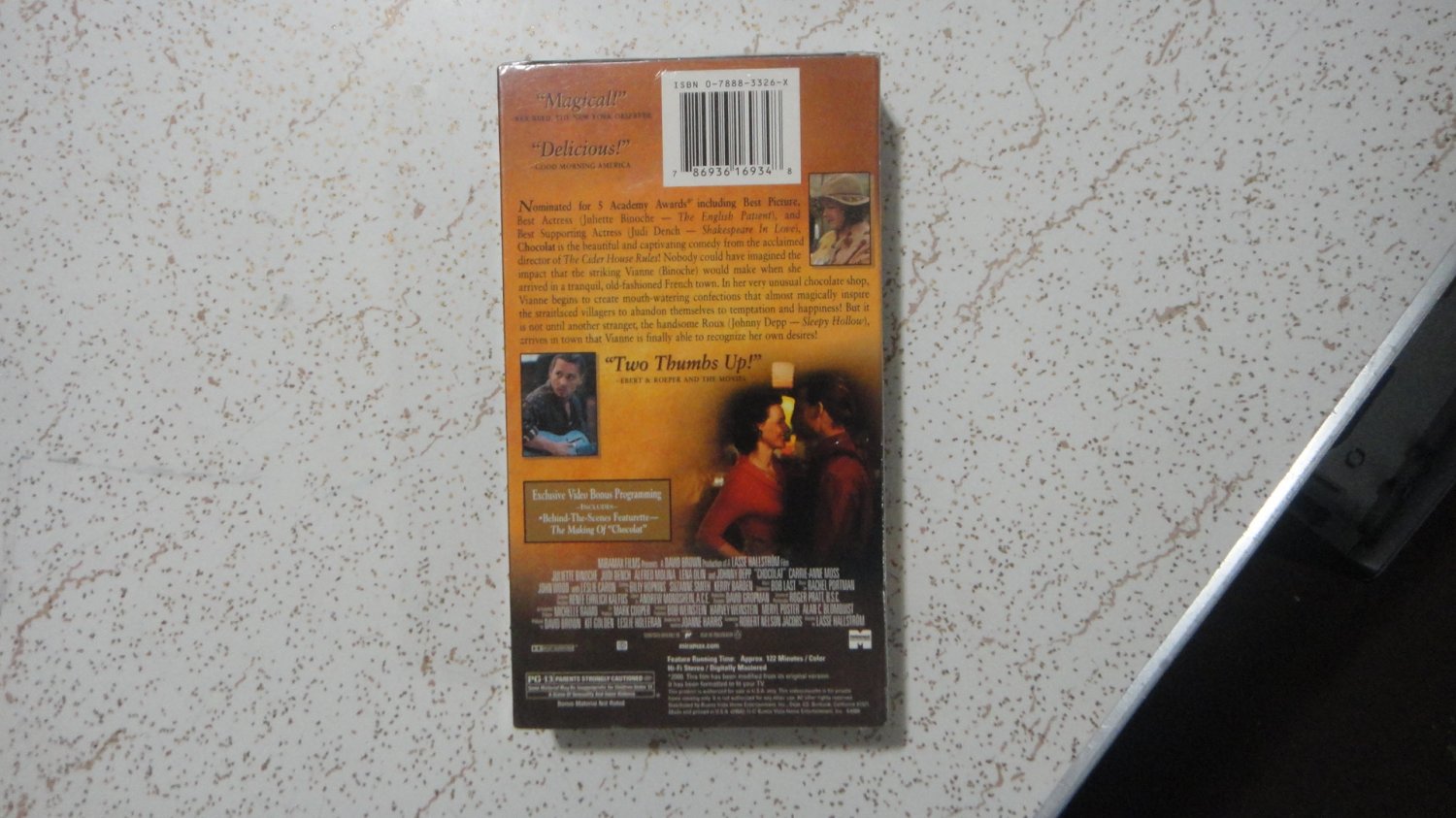 CHOCOLAT - VHS, Sealed and new...LooK!
