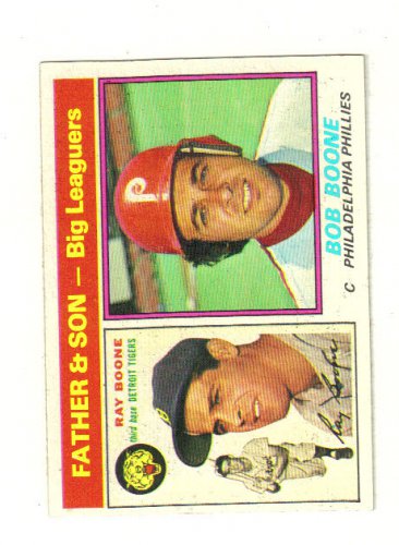 BOB & RAY BOONE - 1976 Topps Baseball Card # 67, NM-MT OR BETTER...LOOK!!