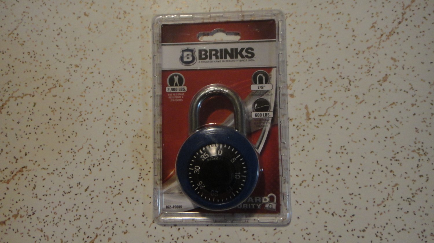 BRINKS Blue Dial Combination Lock for Lockers, Sports Equipment