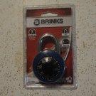 BRINKS Blue Dial Combination Lock for Lockers, Sports Equipment, Toolboxes, NEW