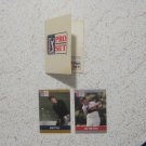 1990 PGA Tour Pro Set lot of 2 cards. Bob Tway, Lee Trevino & card Holder..Nrmnt 1990 PGA Tour Pro Set lot of 2 cards. Bob Tway, Lee Trevino & card Holder..Nrmnt