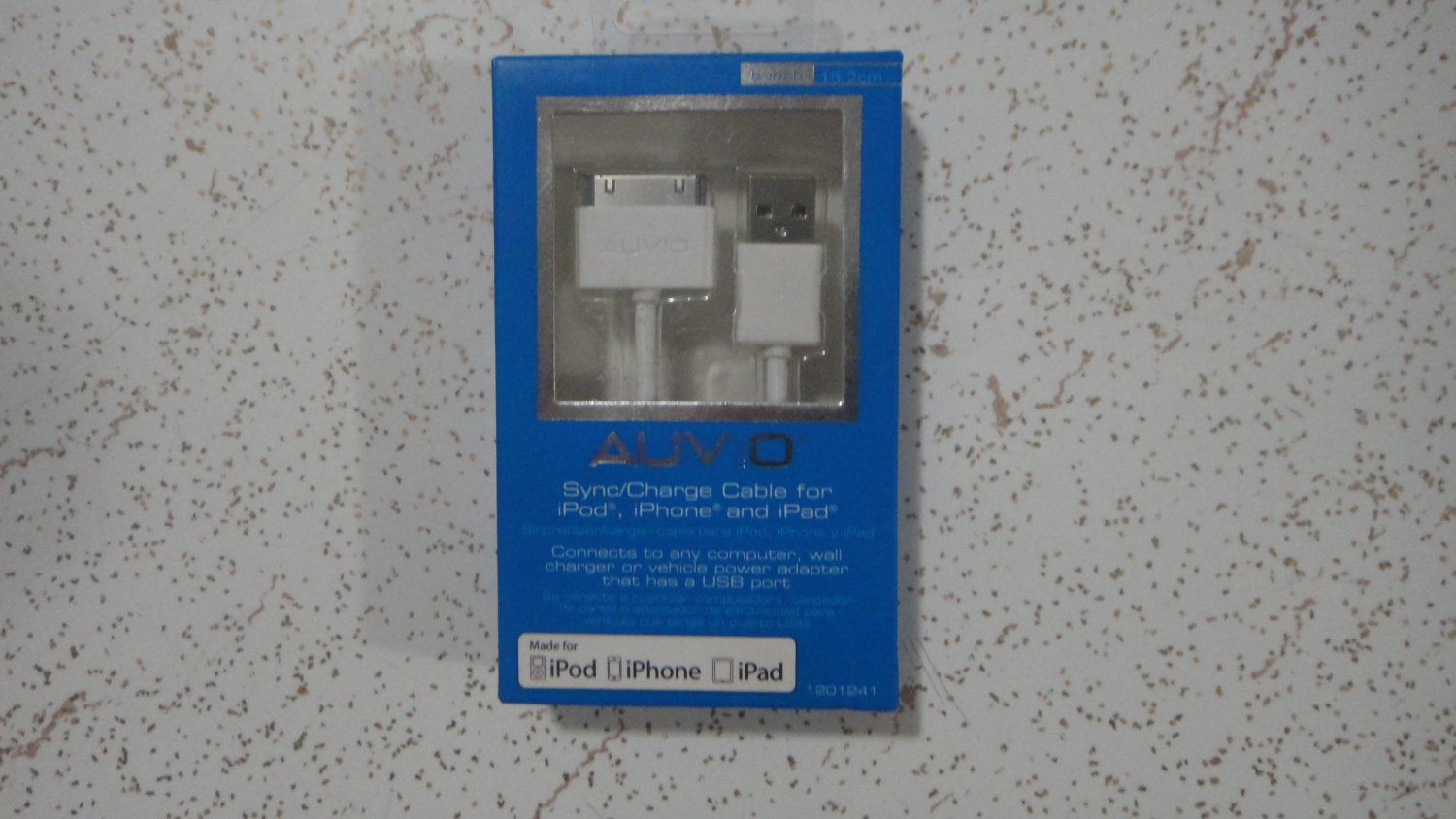New Auvio Sync/Charge Cable for iPod, iPhone and iPad, Brand new. 1201241