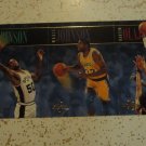 Robinson/Johnson/Olajuwon promo panel 1994-1995 Skybox NBA card. LooK!