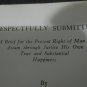 Vintage Book "Respectfully Submitted"  By Harold G. Aron 1932 Printing