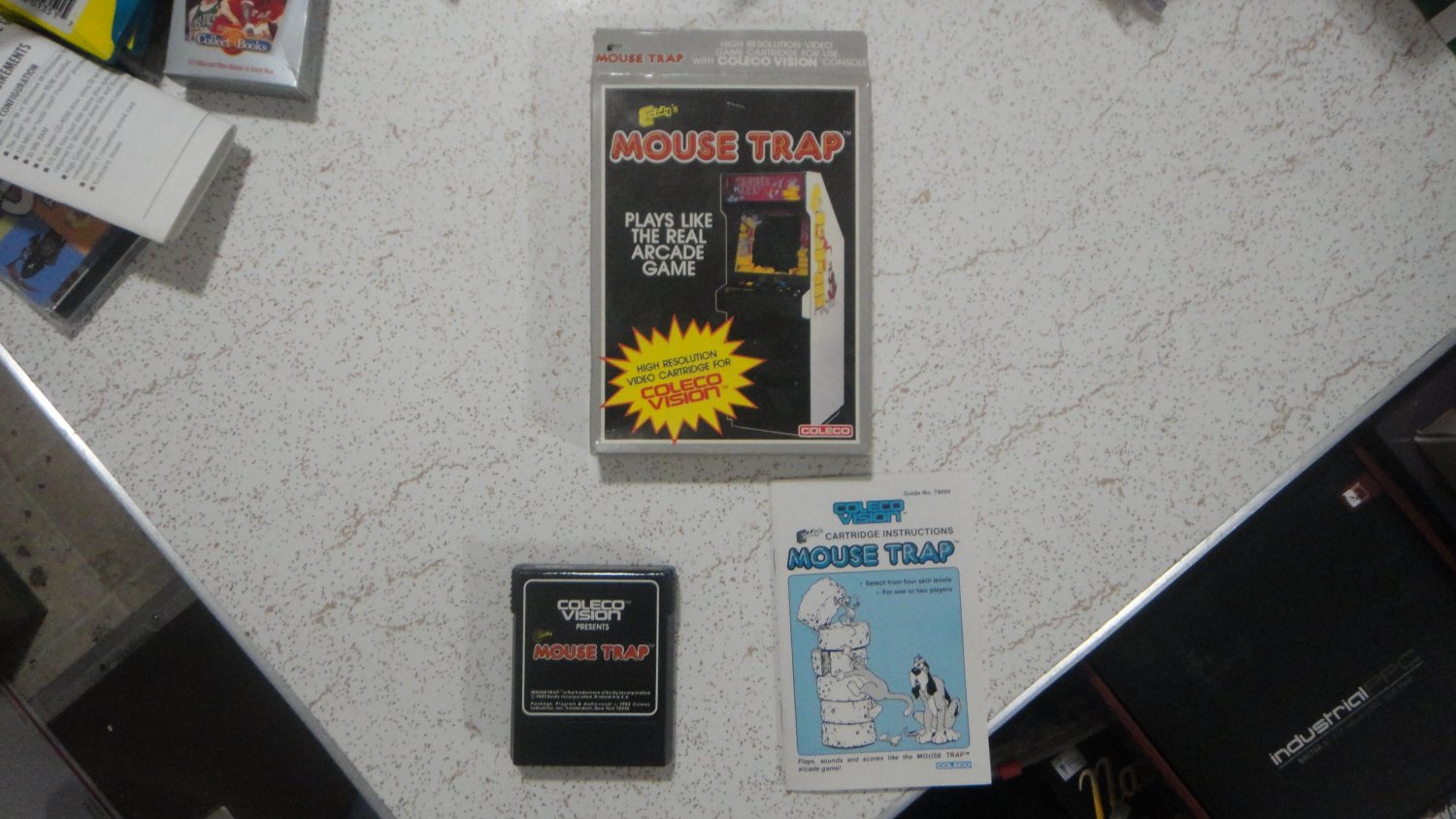 Coleco Vision, ColecoVision video game Mouse Trap, Open Box, GREAT CONDITION!!